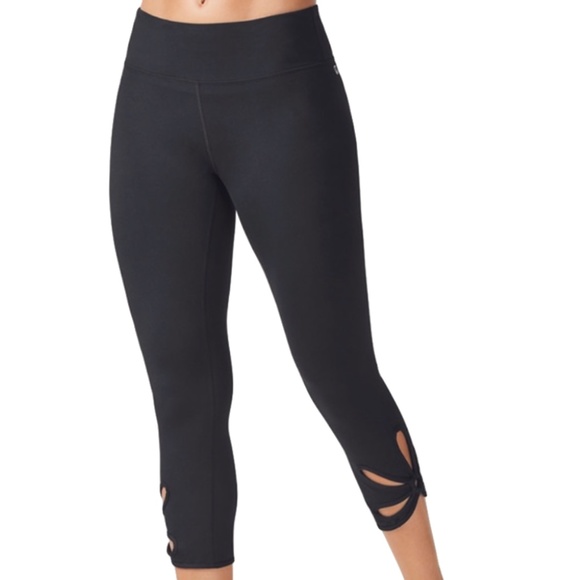 Fabletics Pants - Fabletics Black Petal Capri Leggings